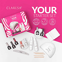 Стартов комплект за гел лак с лампа Claresa Starter Set 