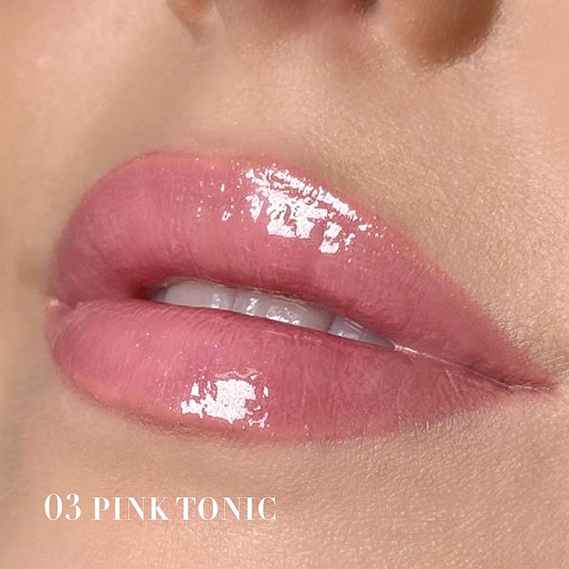 Гланц за устни розов тоник Claresa Glass of Water Lip Gloss 03 Pink Tonic