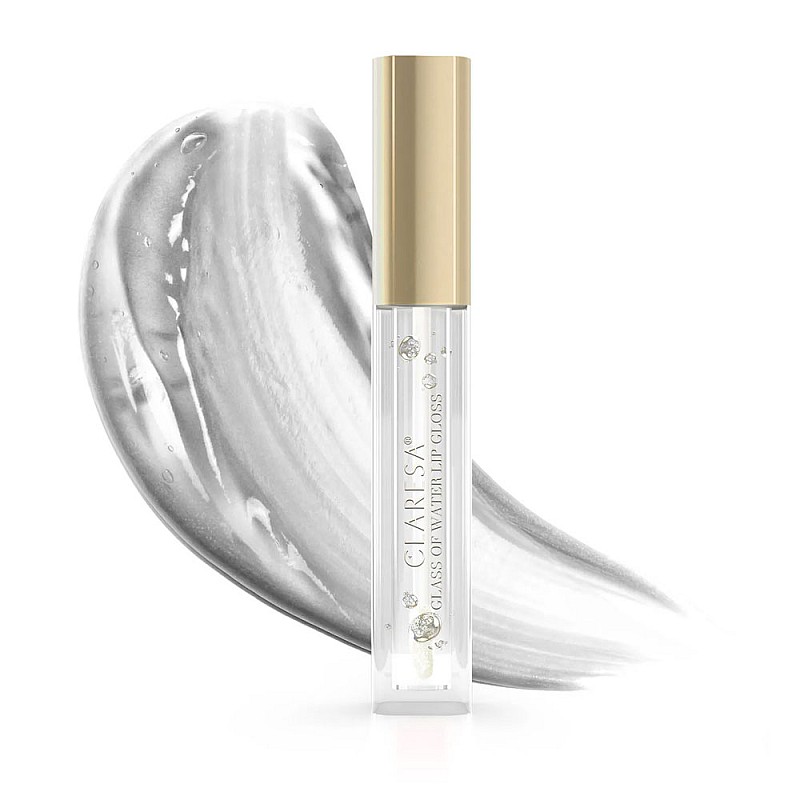 Гланц за устни безцветен Claresa Glass of Water Lip Gloss 02 Cristal Water