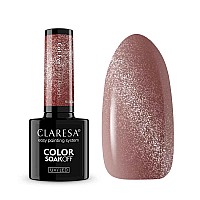 Гел лак котешко око CLARESA Nude Glow Cat Eye Light Peach 5g
