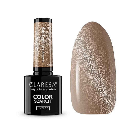 Гел лак котешко око CLARESA Nude Cat Eye Light Brown 5g