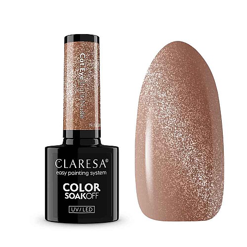 Гел лак котешко око CLARESA Nude Cat Eye Light Nude 5g