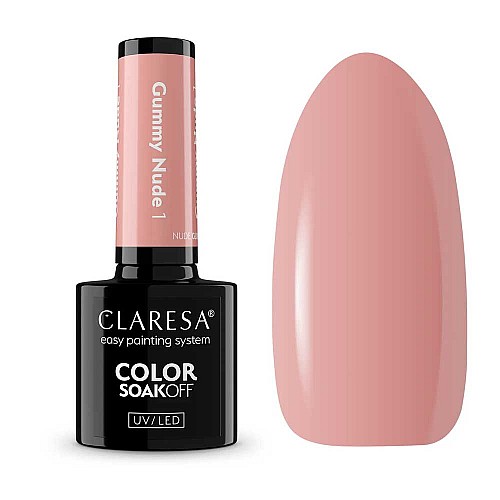 Гел лак CLARESA 1 Gummy Nude 5g