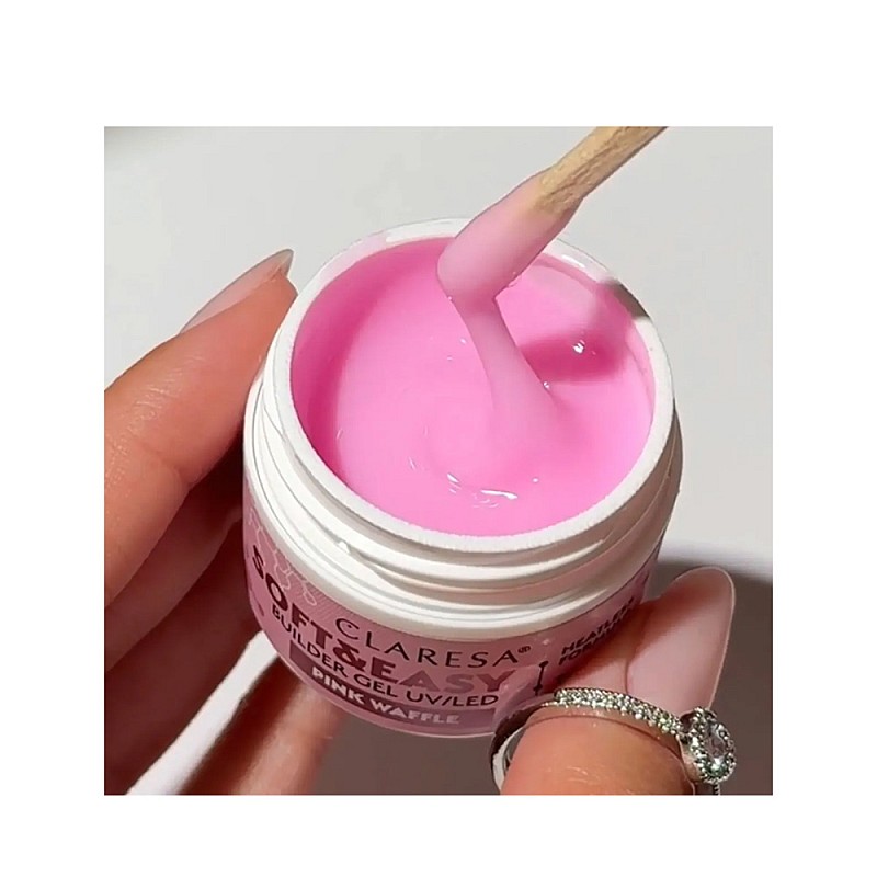 Изграждащ гел Claresa Hard and Easy Pink Waffle 12g
