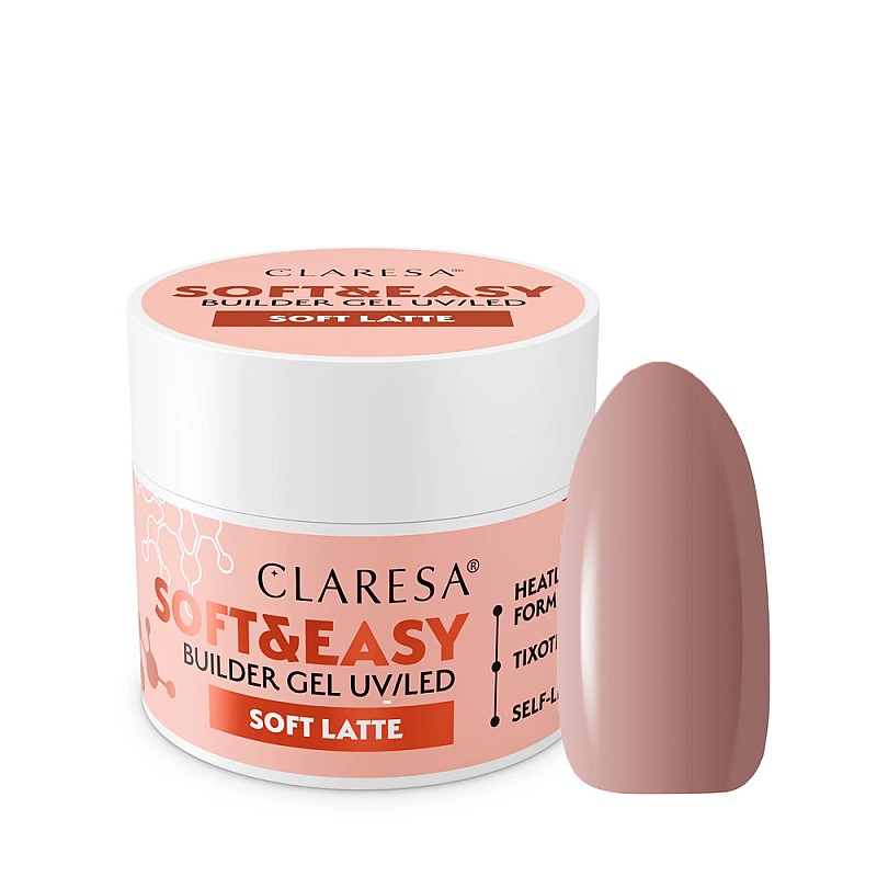 Изграждащ гел Claresa Hard and Easy Soft Latte 12g