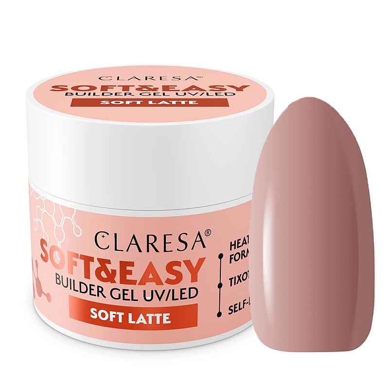 Изграждащ гел Claresa Hard and Easy Soft Latte 45g