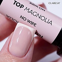 Топ лак светла праскова Claresa Top No Wipe Magnolia 5g