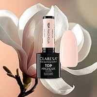 Топ лак светла праскова Claresa Top No Wipe Magnolia 5g