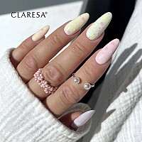 Топ лак с цветя и частици Claresa Top No Wipe Pastel Garden 5g