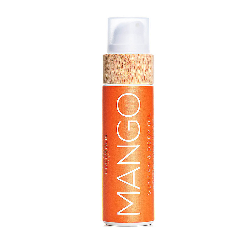 Био масло за бърз наситен тен Cocosolis MANGO Suntan and Body Oil 110ml