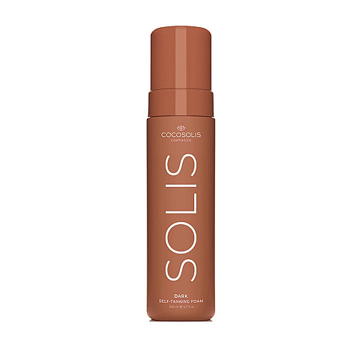 Натурална автобронзираща пяна тъмна Cocosolis Solis Self-Tanning Foam Dark 200ml