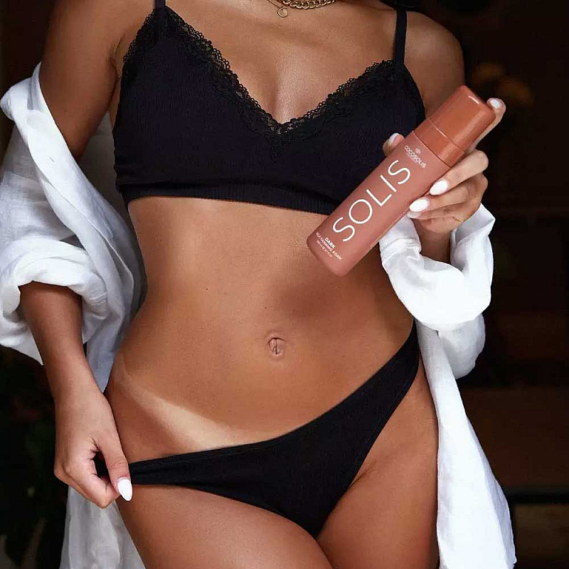 Натурална автобронзираща пяна тъмна Cocosolis Solis Self-Tanning Foam Dark 200ml