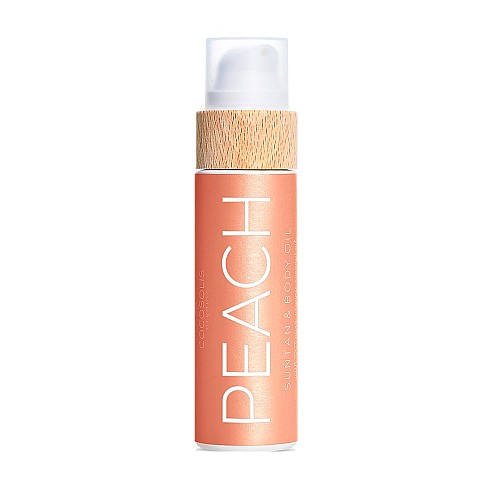 Био масло за бърз, наситен тен с праскова Cocosolis Peach Suntan and Body Oil 110ml
