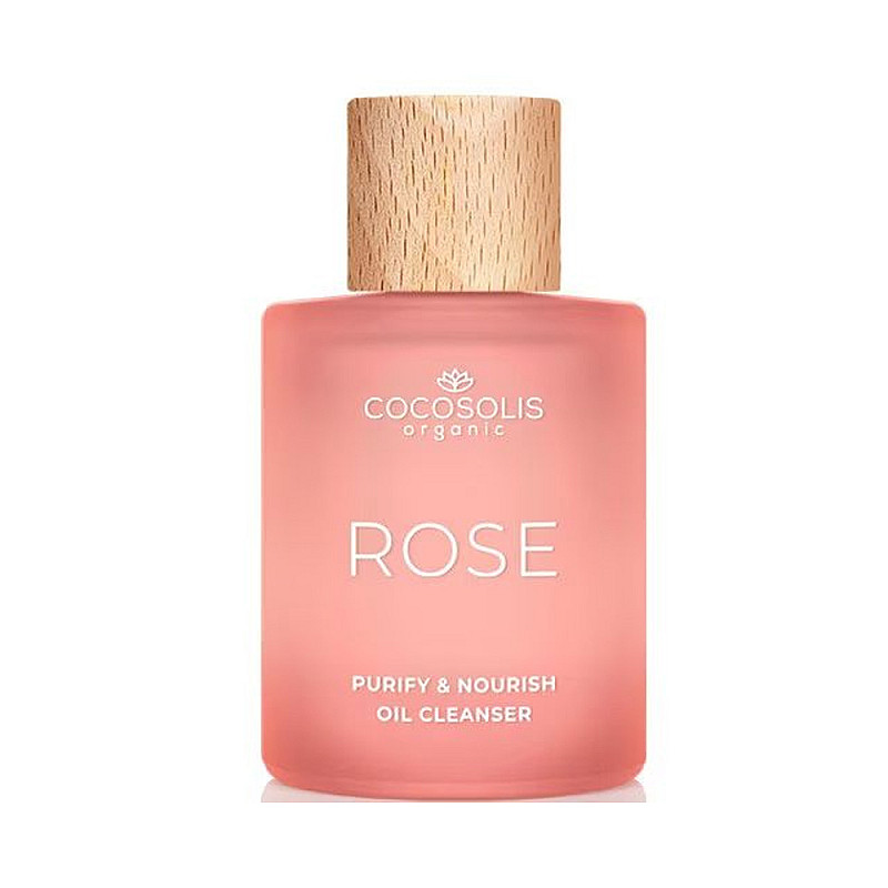 Почистващо масло за лице Cocosolis Rose Purify & Nourish Oil Cleanser 50ml