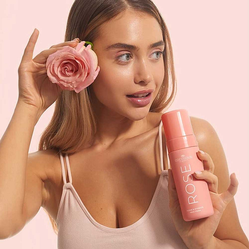 Почистваща пяна Cocosolis Rose Clean & Hydrate Face Foam 150ml