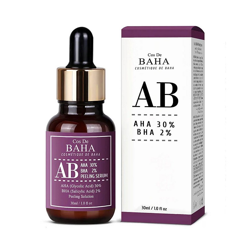 Киселинен пилинг-серум с 30% AHA и 2% BHA Cos De BAHA AB Peeling Serum 30ml