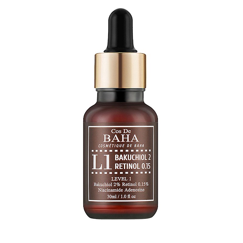 Серум против бръчки с бакучиол и ретинол Cos De BAHA L1 Bakuchiol & Retinol Serum 30ml