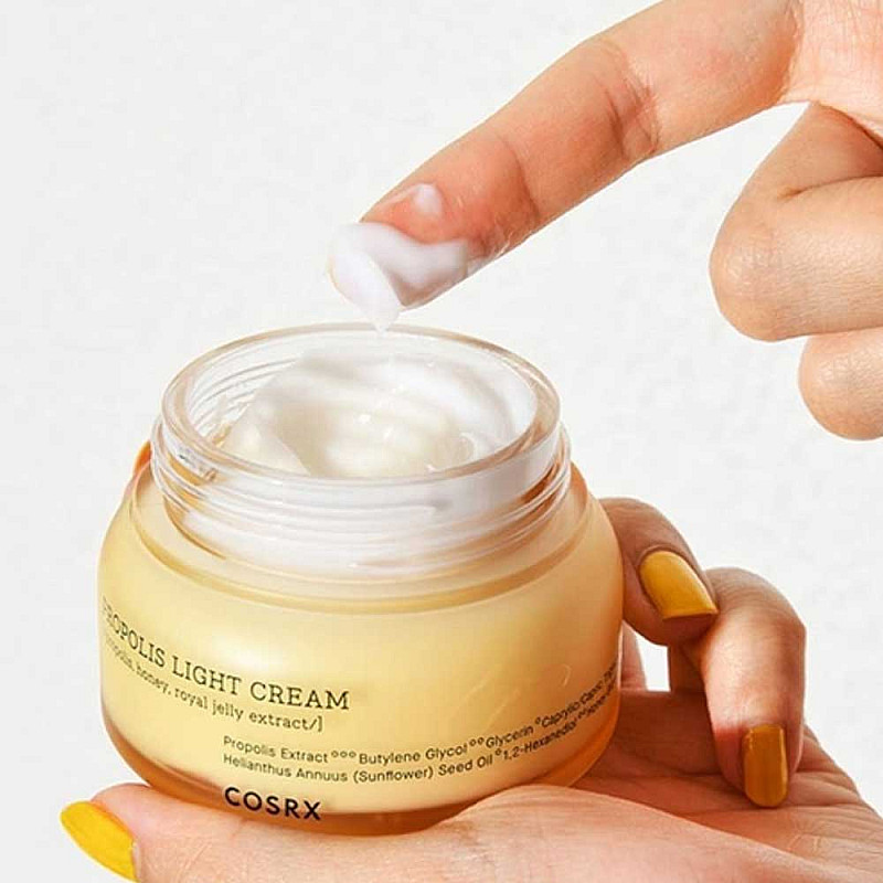 Лек регенериращ крем за лице с прополис Cosrx Propolis Light Cream 65g