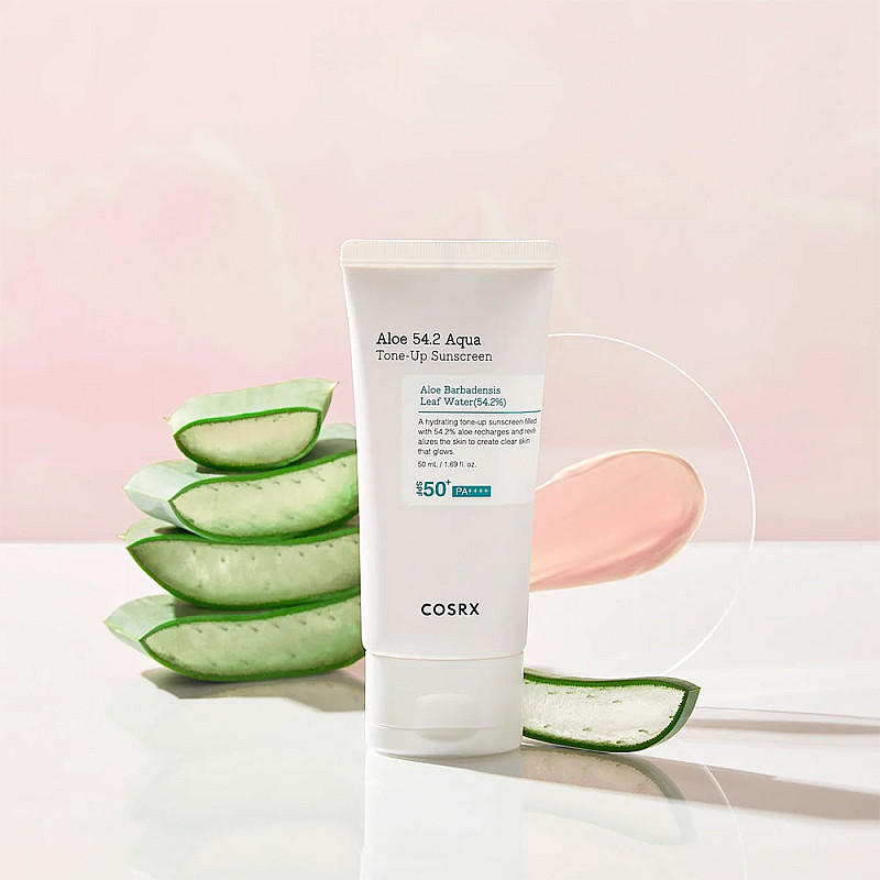 Тониращ слънцезащитен крем Cosrx Aloe 54.2 Aqua Tone-Up Sunscreen SPF50+/PA++++