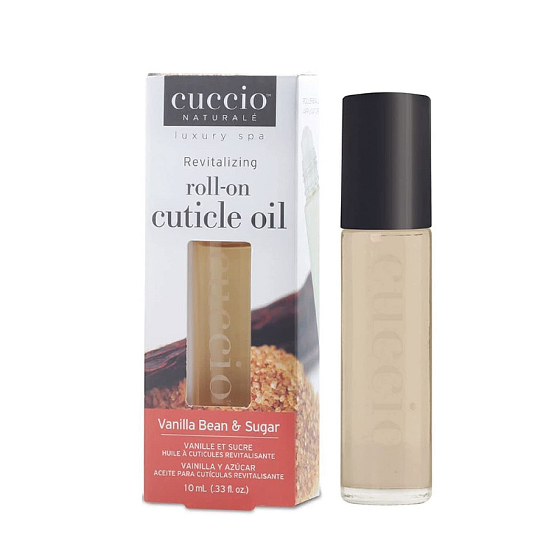 Олио за кожички Ванилия и Кафява захар Cuccio Roll-on Cuticle oil Vanilla Bean&Sugar 10ml