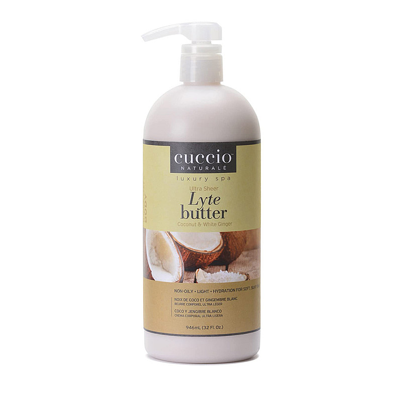 Леко масло за ръце и тяло с кокос и джинджифил Cuccio Butter Coconut & Wild Ginger 1000ml