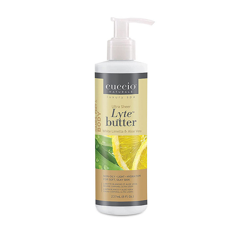 Леко масло за ръце и тяло с бяла лимета и алое Cuccio Butter White Limetta & Aloe 237g