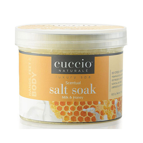 Соли за педикюр Мед и Мляко Cuccio Salt Soak Milk&Honey  822g