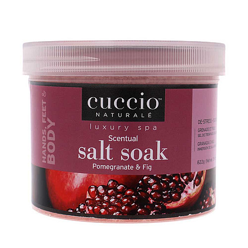 Соли за педикюр Нар и Смокиня Cuccio Salt Soak Pomegranate 822g