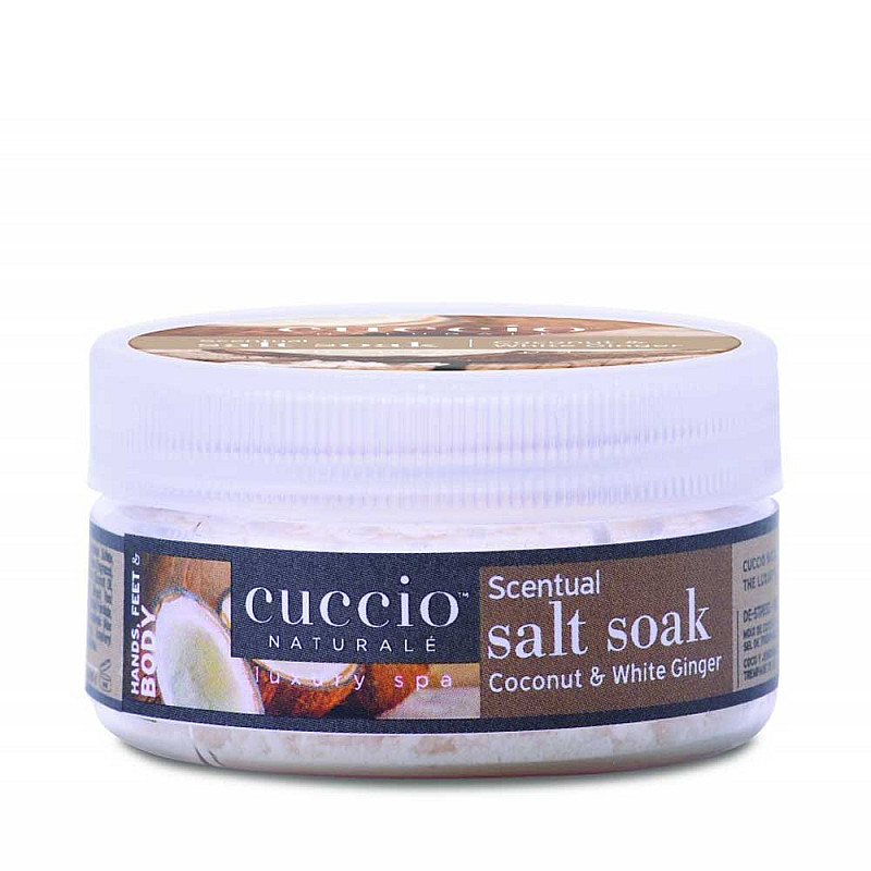 Соли за педикюр Кокос и Джинджифил Cuccio Salt Soak Coconuit & White Ginger 47g