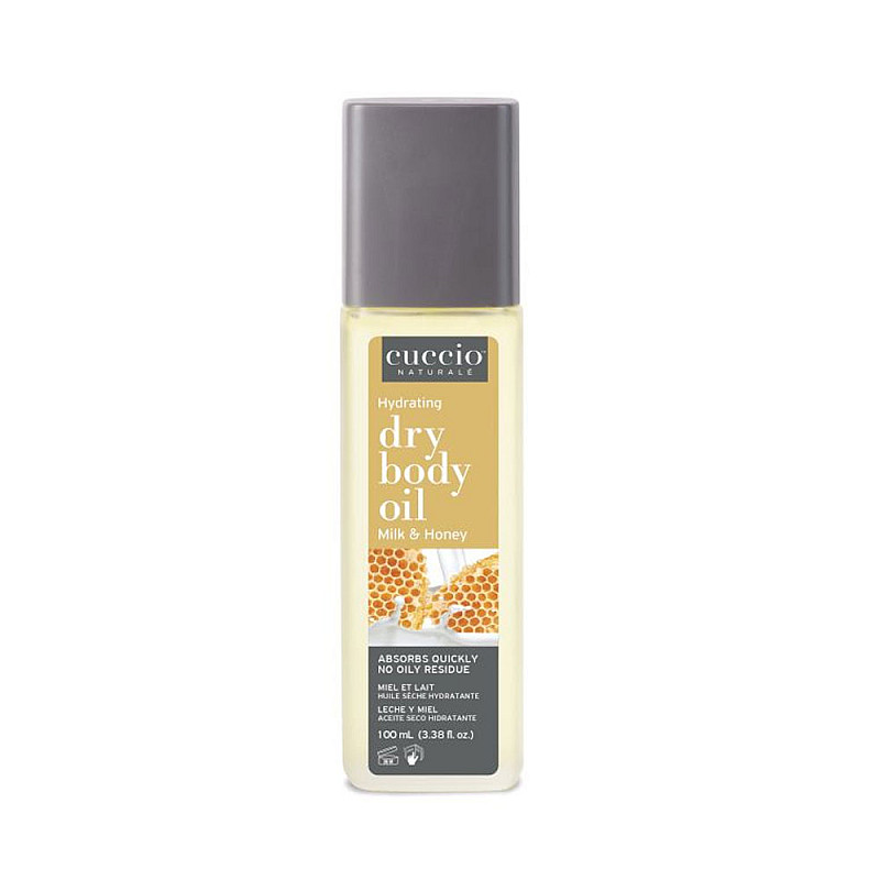 Подхранващо сухо олио за тяло с мед и мляко Cuccio Dry Body Oil Milk and Honey 100ml