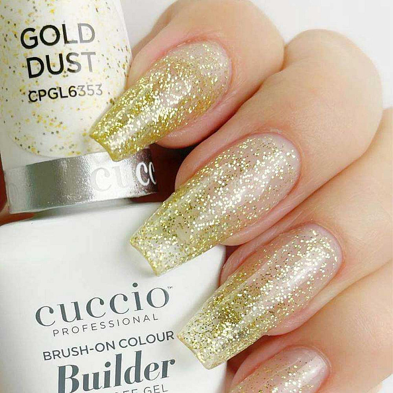 Изграждащ гел с цвят Cuccio Gold Dust 14ml