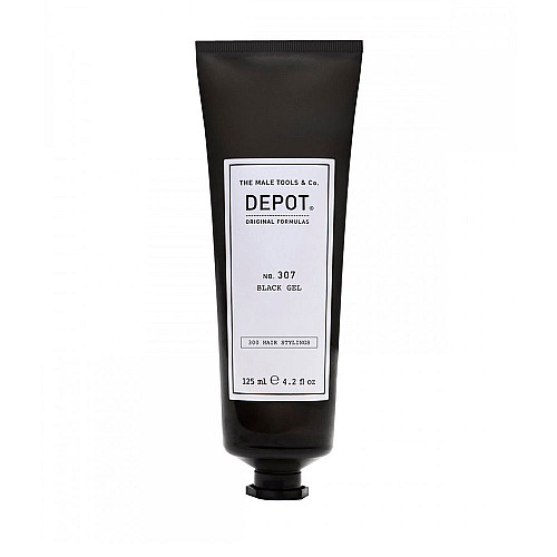 Черен гел за коса за мъже Depot 307 Black Gel 125 ml