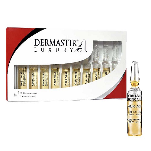 Ампули за изсветляване на тъмни петна и хиперпигментация Dermastir Ampoules Kojic Acid 10x3ml