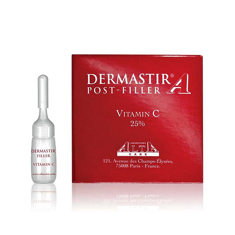 Филър с дълбок ефект срещу пигментации и оксидативен стрес Dermastir Post Filler Vitamin C 4x4ml