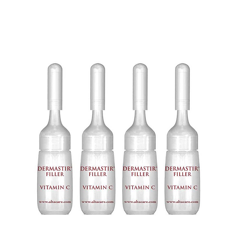 Филър с дълбок ефект срещу пигментации и оксидативен стрес Dermastir Post Filler Vitamin C 4x4ml