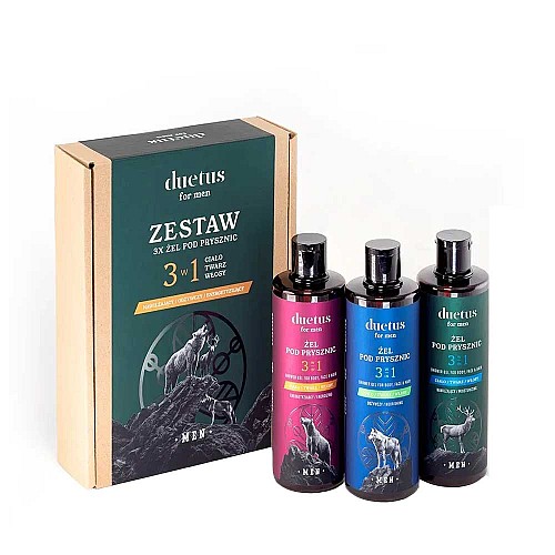 Комплект за мъжка грижа 3в1 Duetus For Men 3x300ml