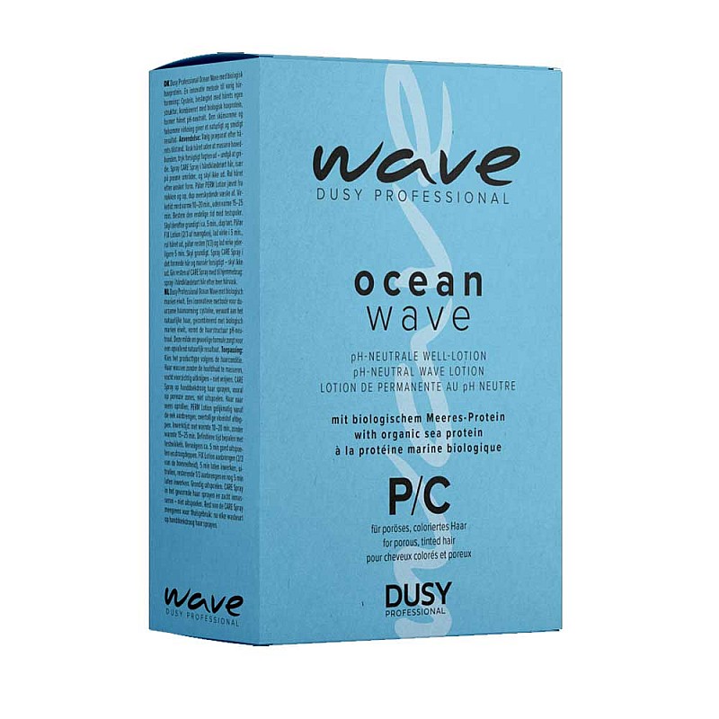 Комплект за щадящо трайно къдрене на боядисана и порьозна коса Dusy Professional Ocean Wave P/C