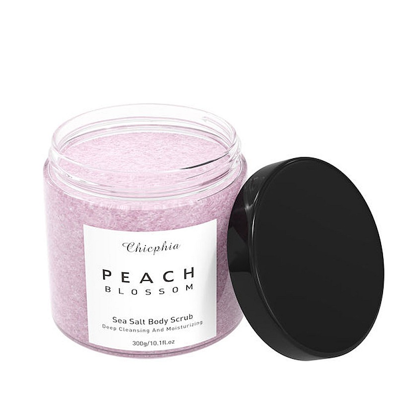 Скраб за тяло с морска сол и праскова Ecstasy Peach Blossom Body Scrub 300g