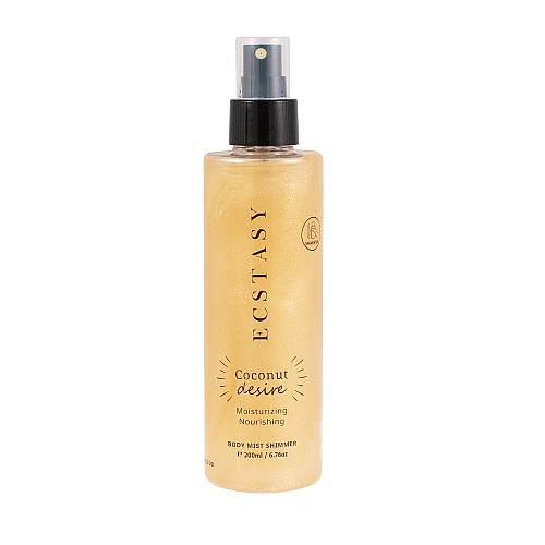 Спрей за тяло с бляскави частици Ecstasy Shimmer Coconut Desire Body Mist 200ml