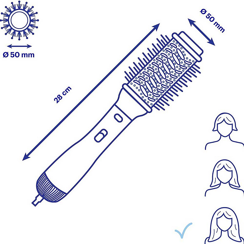 Електрическа четка за коса Efalock Big Hot Brush 