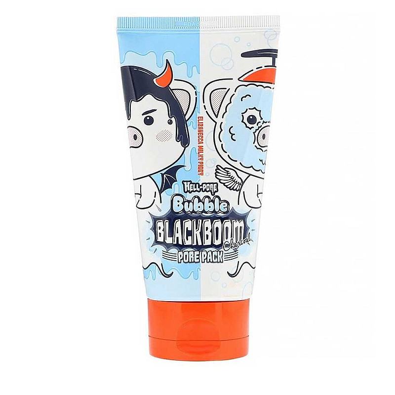 Почистваща маска с активен въглен Elizavecca Hell-pore Bubble Black Boom Pore Pack 150ml