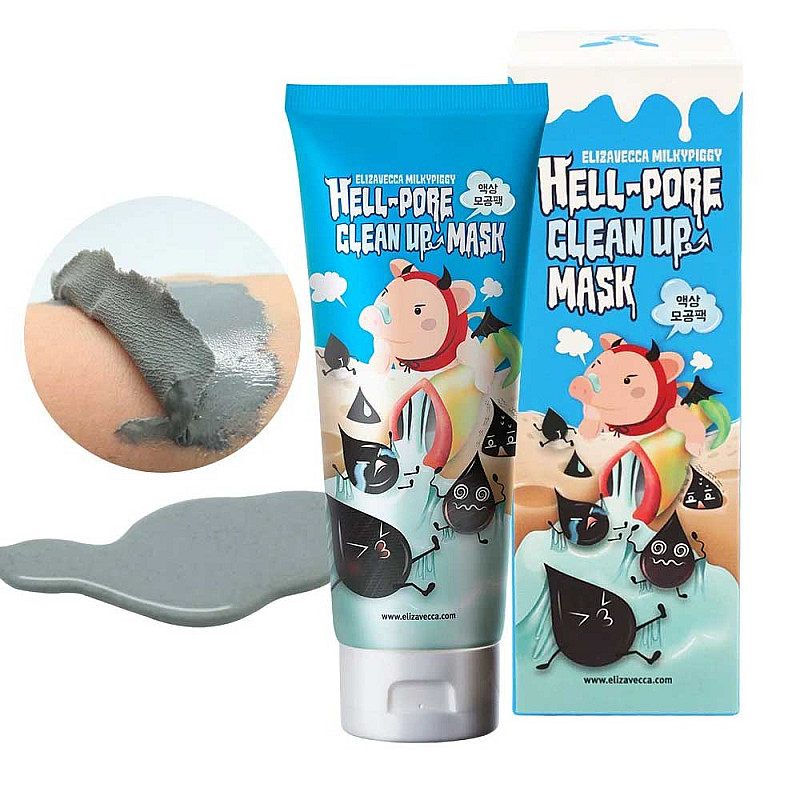 Почистваща порите маска с въглен Elizavecca Milky Piggy Hell-Pore Clean Up Mask 100ml