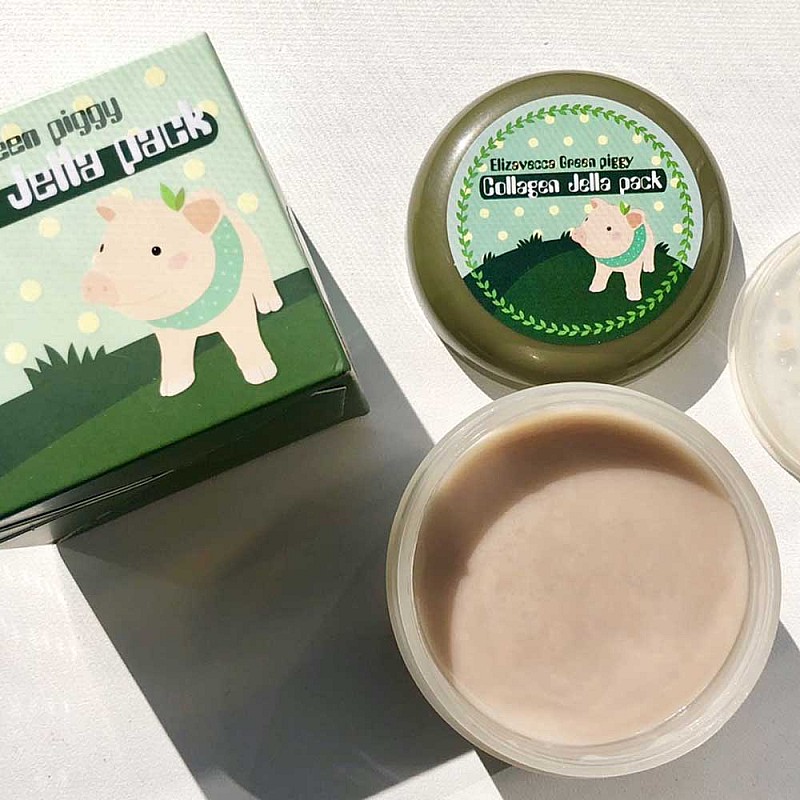 Стягаща колагенова маска против бръчки Elizavecca Green Piggy Collagen Jella Pack 100ml