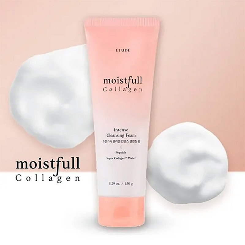 Почистваща пяна Etude Moistfull Collagen Intense Cleansing Foam 150ml