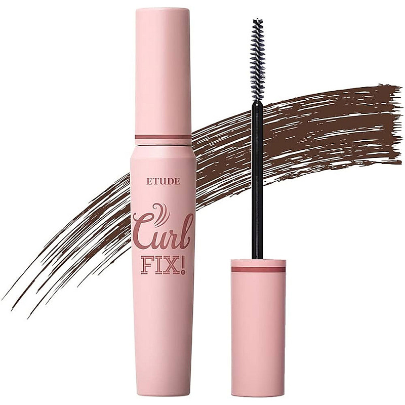 Кафява спирала за мигли Etude Curl Fix Mascara Brown 8g