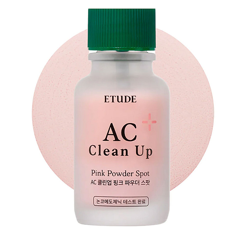 Локална терапия против акне Etude AC Clean up Pink Powder Spot 15ml