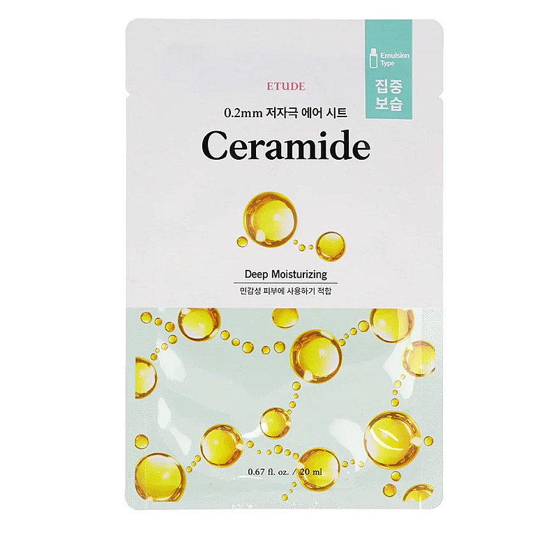 Хидратираща шийт маска за суха кожа със серамиди Etude Therapy Air Mask Ceramide 20ml