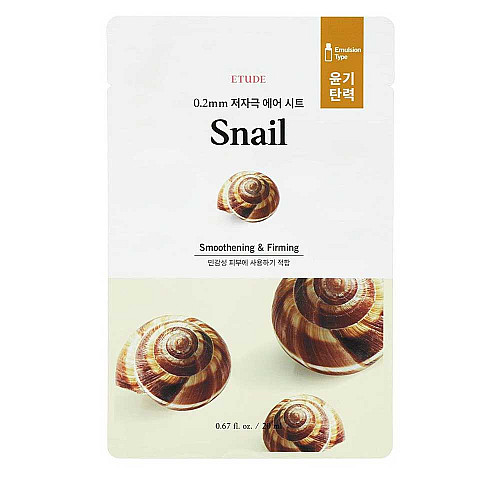 Шийт маска с екстракт от охлюв Etude Therapy Air Mask Snail