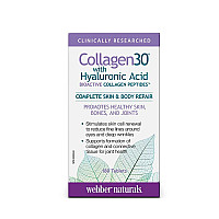 Колаген и Хиалуронова Киселина Webber Naturals Collagen with Hyaluronic 180бр