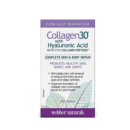 Колаген и Хиалуронова Киселина Webber Naturals Collagen with Hyaluronic 180бр